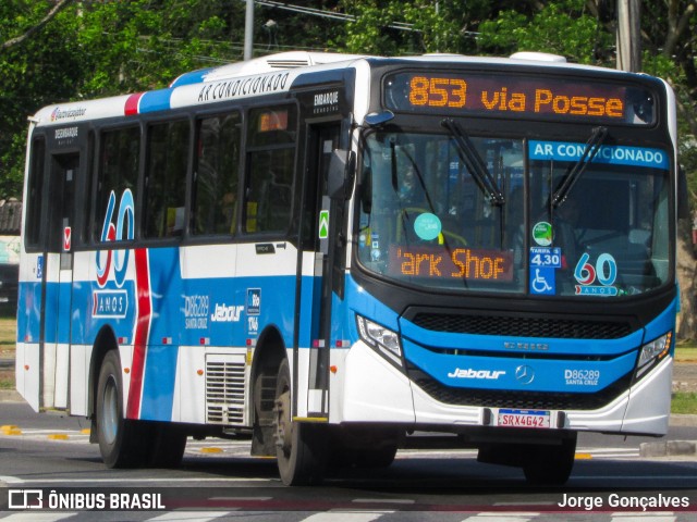 Auto Viação Jabour D86289 na cidade de Rio de Janeiro, Rio de Janeiro, Brasil, por Jorge Gonçalves. Número da foto: #12471046.