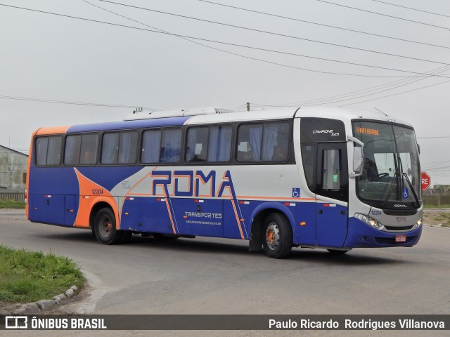 Roma Transportes 12204 na cidade de Rio Grande, Rio Grande do Sul, Brasil, por Paulo Ricardo  Rodrigues Villanova. Número da foto: #12472471.