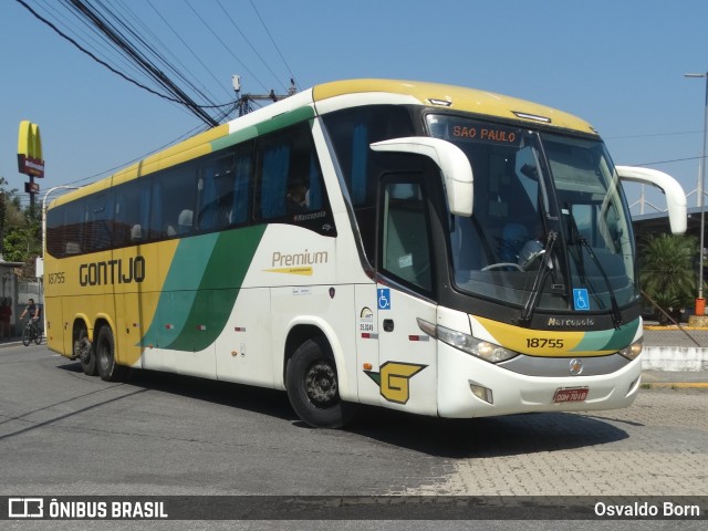 Empresa Gontijo de Transportes 18755 na cidade de Resende, Rio de Janeiro, Brasil, por Osvaldo Born. Número da foto: #12471279.