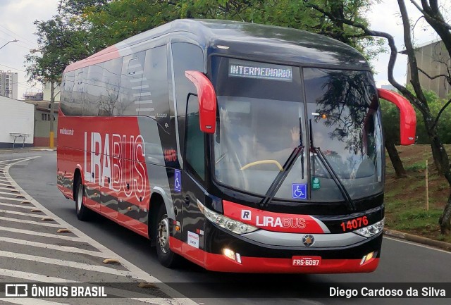 Lirabus 14076 na cidade de Campinas, São Paulo, Brasil, por Diego Cardoso da Silva. Número da foto: #12527148.