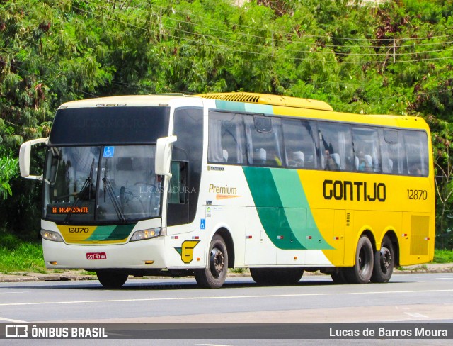 Empresa Gontijo de Transportes 12870 na cidade de Belo Horizonte, Minas Gerais, Brasil, por Lucas de Barros Moura. Número da foto: #12527946.