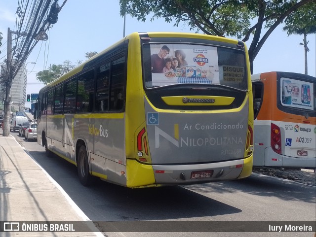 Viação Nilopolitana RJ 123.089 na cidade de Nova Iguaçu, Rio de Janeiro, Brasil, por Iury Moreira. Número da foto: #12528030.