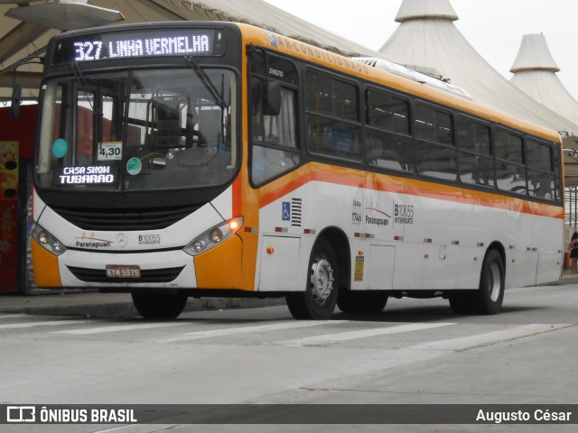 Transportes Paranapuan B10055 na cidade de Rio de Janeiro, Rio de Janeiro, Brasil, por Augusto César. Número da foto: #12528055.