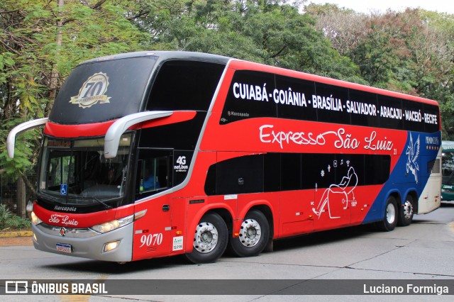 Expresso São Luiz 9070 na cidade de São Paulo, São Paulo, Brasil, por Luciano Formiga. Número da foto: #12528478.