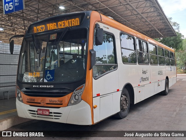 Auto Viação Marechal Brasília 440698 na cidade de Taguatinga, Distrito Federal, Brasil, por José Augusto da Silva Gama. Número da foto: #12528056.