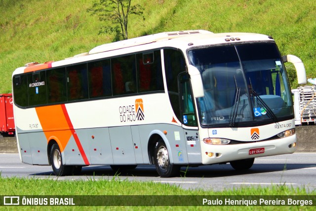 Viação Cidade do Aço RJ 174.067 na cidade de Piraí, Rio de Janeiro, Brasil, por Paulo Henrique Pereira Borges. Número da foto: #12528956.