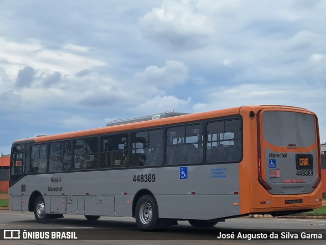 Auto Viação Marechal Brasília 448389 na cidade de Taguatinga, Distrito Federal, Brasil, por José Augusto da Silva Gama. Número da foto: #12528066.