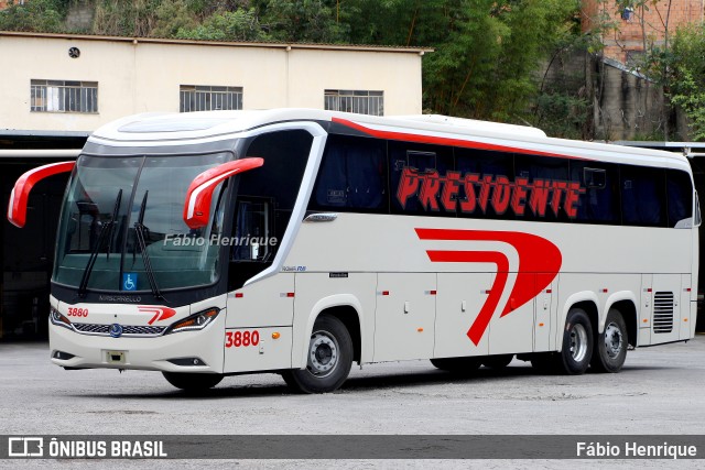 Viação Presidente 3880 na cidade de Belo Horizonte, Minas Gerais, Brasil, por Fábio Henrique. Número da foto: #12528049.