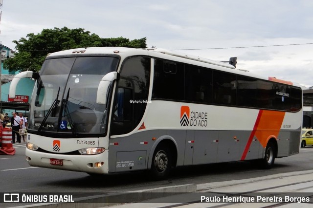 Viação Cidade do Aço RJ 174.065 na cidade de Rio de Janeiro, Rio de Janeiro, Brasil, por Paulo Henrique Pereira Borges. Número da foto: #12528941.