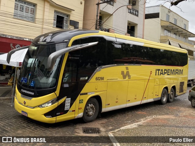 Viação Nova Itapemirim 60266 na cidade de Manhumirim, Minas Gerais, Brasil, por Paulo Eller. Número da foto: #12550106.