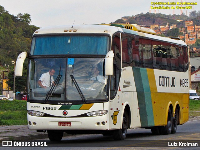 Empresa Gontijo de Transportes 14965 na cidade de Juiz de Fora, Minas Gerais, Brasil, por Luiz Krolman. Número da foto: #12549185.