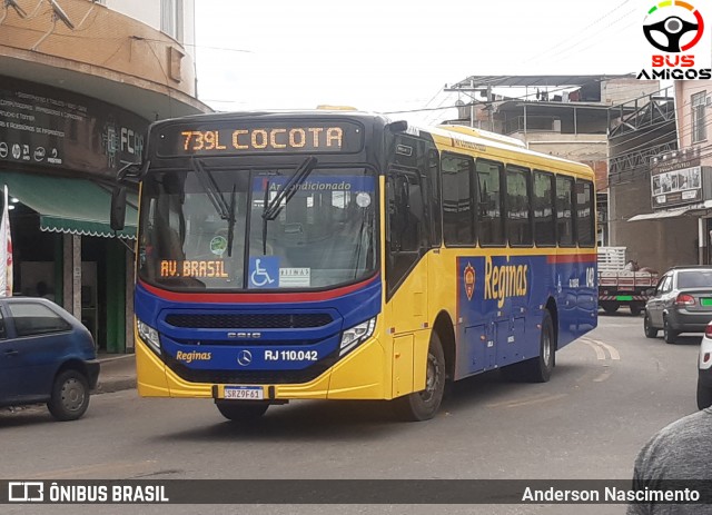 Auto Viação Reginas RJ 110.042 na cidade de São João de Meriti, Rio de Janeiro, Brasil, por Anderson Nascimento . Número da foto: #12548198.