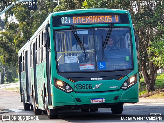 Viação Tamandaré KB606 na cidade de Curitiba, Paraná, Brasil, por Lucas Weber Calizario. Número da foto: #12550140.