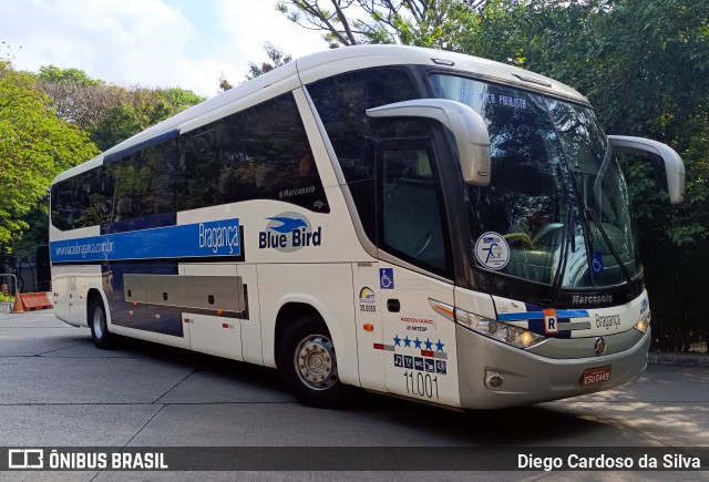 Auto Viação Bragança 11.001 na cidade de São Paulo, São Paulo, Brasil, por Diego Cardoso da Silva. Número da foto: #12548958.