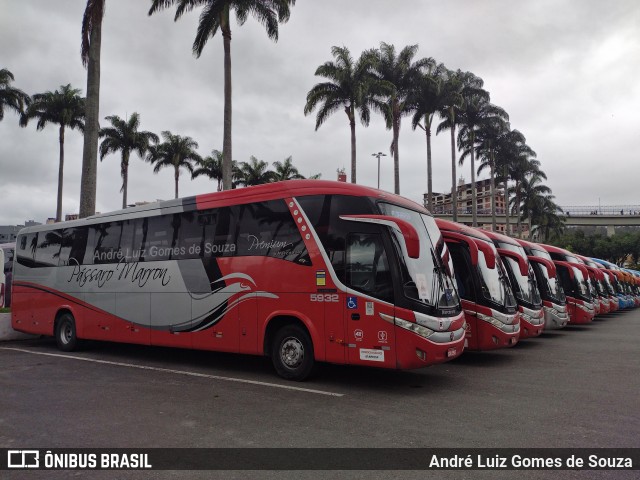 Empresa de Ônibus Pássaro Marron 5932 na cidade de Aparecida, São Paulo, Brasil, por André Luiz Gomes de Souza. Número da foto: #12550512.