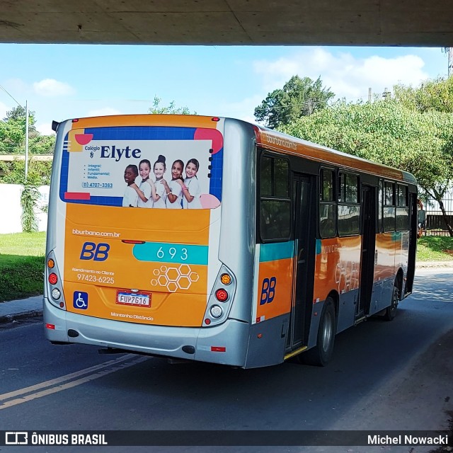 BB Transportes e Turismo 693 na cidade de Jandira, São Paulo, Brasil, por Michel Nowacki. Número da foto: #12550885.