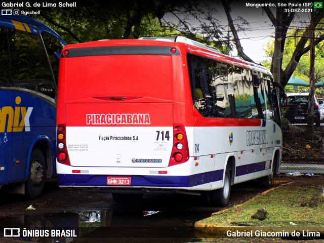 Viação Piracicabana 714 na cidade de São Paulo, São Paulo, Brasil, por Gabriel Giacomin de Lima. Número da foto: #12548824.