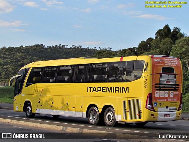 Viação Itapemirim 60741 na cidade de Juiz de Fora, Minas Gerais, Brasil, por Luiz Krolman. Número da foto: #12549243.