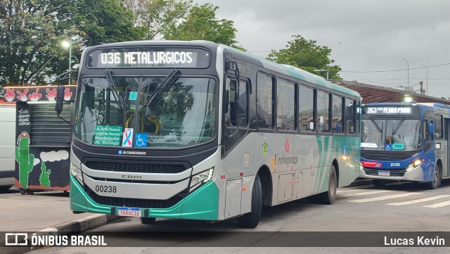 Auto Viação Urubupungá 00238 na cidade de Osasco, São Paulo, Brasil, por Lucas Kevin. Número da foto: #12550307.