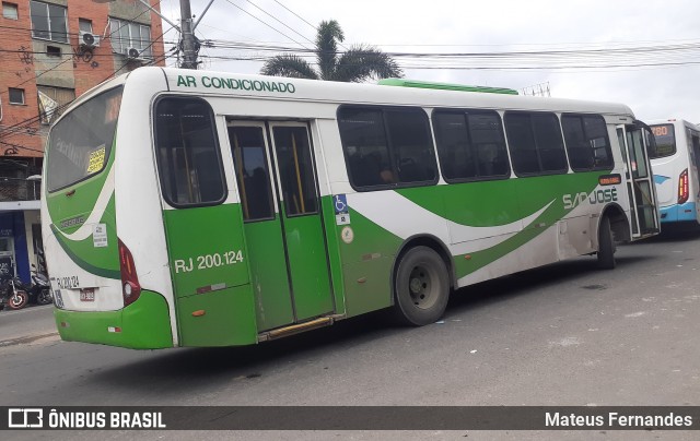 Viação São José RJ 200.124 na cidade de Belford Roxo, Rio de Janeiro, Brasil, por Mateus Fernandes. Número da foto: #12548035.