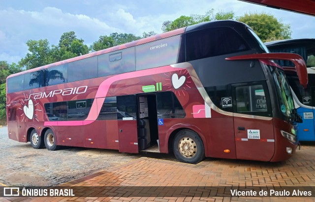 Viação Sampaio 11727 na cidade de Estiva, Minas Gerais, Brasil, por Vicente de Paulo Alves. Número da foto: #12548002.