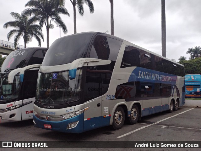 VSR - Viação Santa Rita 15110 na cidade de Aparecida, São Paulo, Brasil, por André Luiz Gomes de Souza. Número da foto: #12549711.