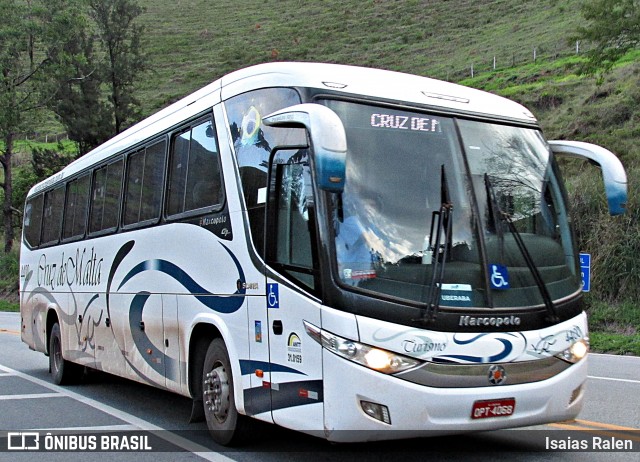 Viação Cruz de Malta Turismo 4400 na cidade de Santos Dumont, Minas Gerais, Brasil, por Isaias Ralen. Número da foto: #12549967.