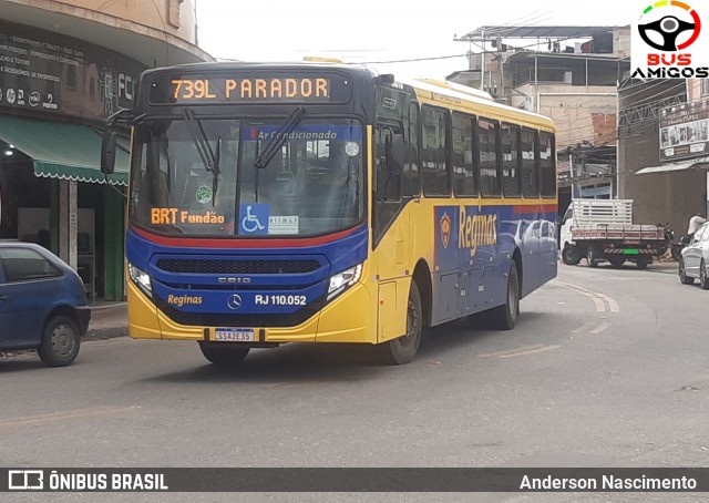 Auto Viação Reginas RJ 110.052 na cidade de São João de Meriti, Rio de Janeiro, Brasil, por Anderson Nascimento . Número da foto: #12548228.