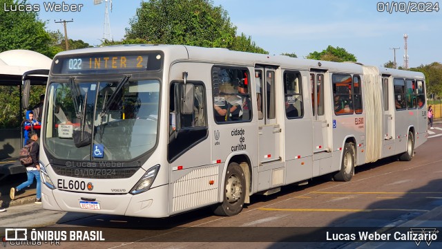 Auto Viação São José dos Pinhais EL600 na cidade de Curitiba, Paraná, Brasil, por Lucas Weber Calizario. Número da foto: #12548329.
