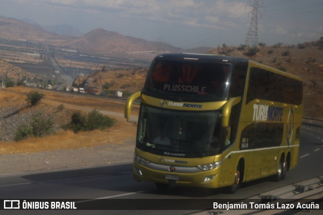 Buses Turis Norte KBTX27 na cidade de Tiltil, Chacabuco, Metropolitana de Santiago, Chile, por Benjamín Tomás Lazo Acuña. Número da foto: #12551030.