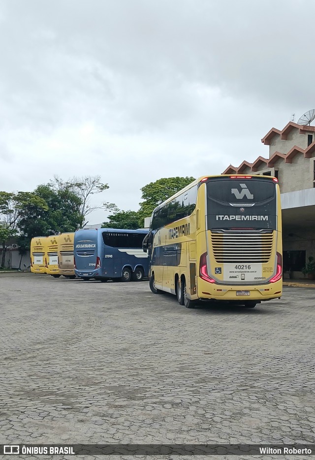 Viação Nova Itapemirim 40216 na cidade de Governador Valadares, Minas Gerais, Brasil, por Wilton Roberto. Número da foto: #12551895.