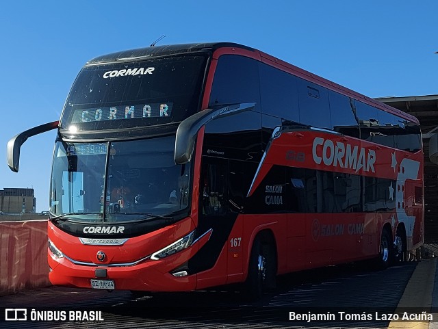 Cormar Bus 167 na cidade de Estación Central, Santiago, Metropolitana de Santiago, Chile, por Benjamín Tomás Lazo Acuña. Número da foto: #12551037.