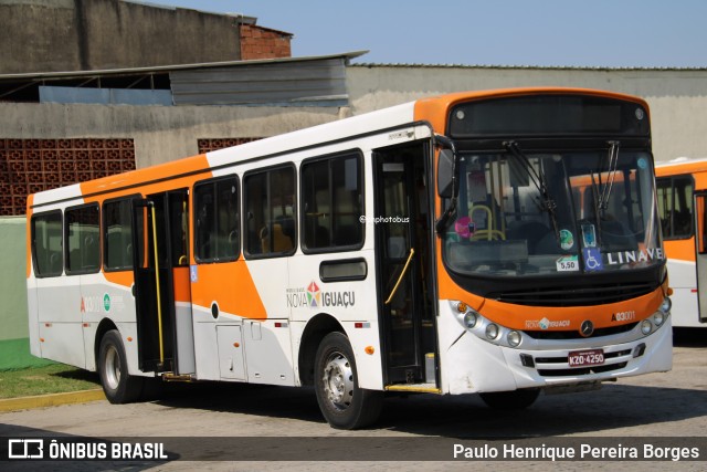 Linave Transportes A03001 na cidade de Nova Iguaçu, Rio de Janeiro, Brasil, por Paulo Henrique Pereira Borges. Número da foto: #12552658.