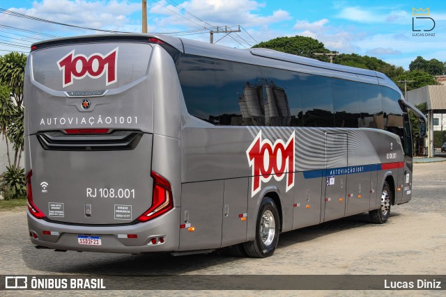Auto Viação 1001 RJ 108.001 na cidade de Rio de Janeiro, Rio de Janeiro, Brasil, por Lucas Diniz. Número da foto: #12551957.