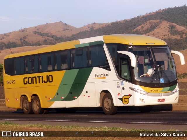 Empresa Gontijo de Transportes 18075 na cidade de Roseira, São Paulo, Brasil, por Rafael da Silva Xarão. Número da foto: #12552500.