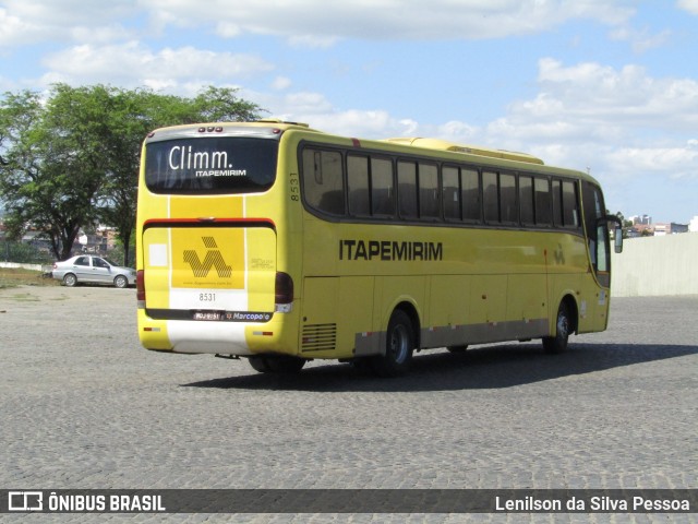 Viação Itapemirim 8531 na cidade de Caruaru, Pernambuco, Brasil, por Lenilson da Silva Pessoa. Número da foto: #12552480.