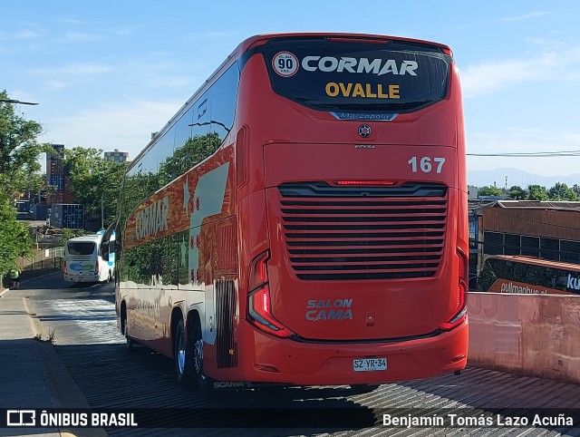 Cormar Bus 167 na cidade de Estación Central, Santiago, Metropolitana de Santiago, Chile, por Benjamín Tomás Lazo Acuña. Número da foto: #12551040.