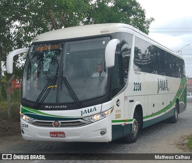 Viação Jauá 2336 na cidade de Santo Antônio de Jesus, Bahia, Brasil, por Matheus Calhau. Número da foto: #12553794.