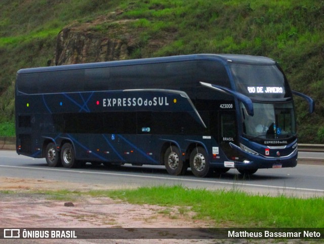Expresso do Sul 423008 na cidade de Juiz de Fora, Minas Gerais, Brasil, por Mattheus Bassamar Neto. Número da foto: #12555592.
