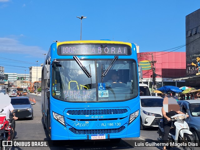 Viação Nossa Senhora do Amparo RJ 186.130 na cidade de Itaboraí, Rio de Janeiro, Brasil, por Luis Guilherme Magela Dias. Número da foto: #12555488.