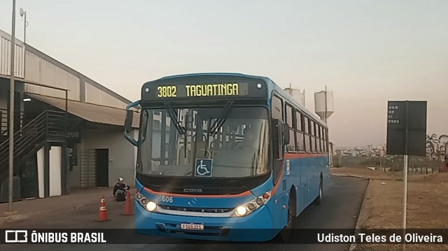 Taguatur - Taguatinga Transporte e Turismo 05606 na cidade de Taguatinga, Distrito Federal, Brasil, por Udiston Teles de Oliveira. Número da foto: #12554025.