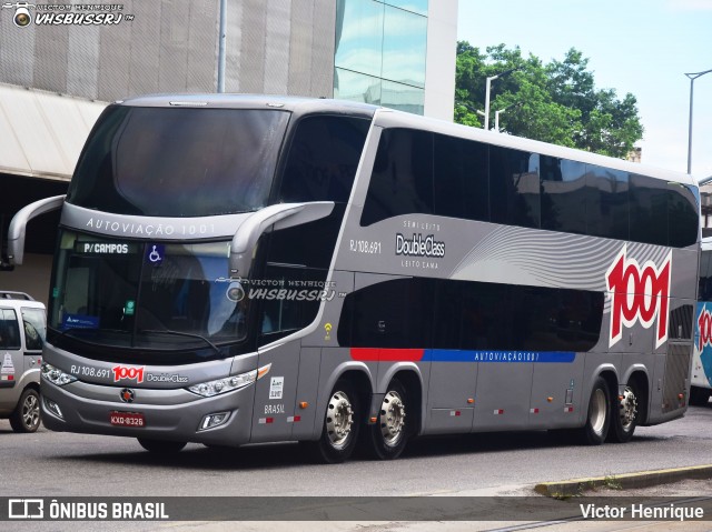 Auto Viação 1001 RJ 108.691 na cidade de Rio de Janeiro, Rio de Janeiro, Brasil, por Victor Henrique. Número da foto: #12555174.