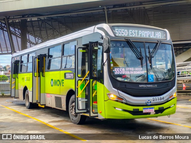 BH Leste Transportes > Nova Vista Transportes > TopBus Transportes 21184 na cidade de Belo Horizonte, Minas Gerais, Brasil, por Lucas de Barros Moura. Número da foto: #12554793.