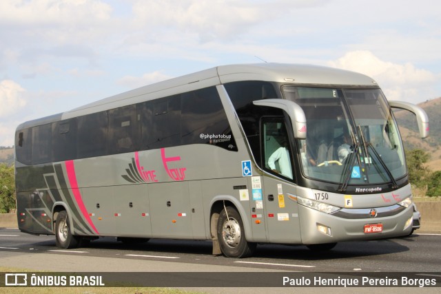 Expresso Line Tour 1750 na cidade de Roseira, São Paulo, Brasil, por Paulo Henrique Pereira Borges. Número da foto: #12554208.
