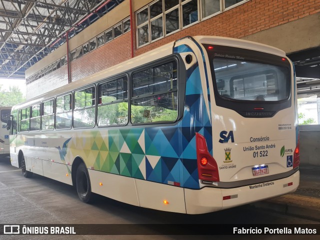 Viação Guaianazes 01 522 na cidade de Santo André, São Paulo, Brasil, por Fabrício Portella Matos. Número da foto: #12555354.