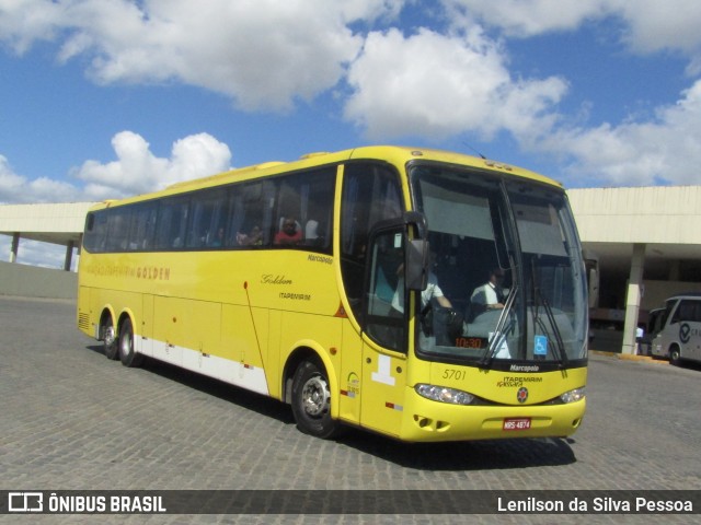 Viação Itapemirim 5701 na cidade de Caruaru, Pernambuco, Brasil, por Lenilson da Silva Pessoa. Número da foto: #12555528.