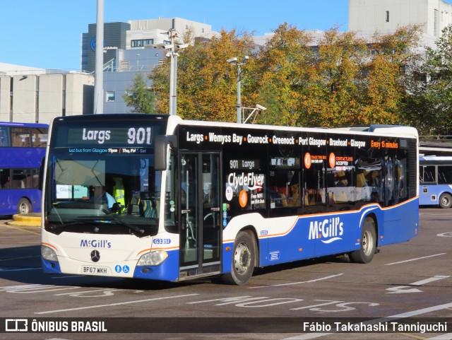 McGill's Bus Services G3351 na cidade de Glasgow, Strathclyde, Escócia, por Fábio Takahashi Tanniguchi. Número da foto: #12554270.