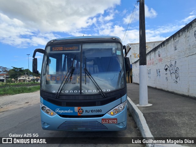 Auto Ônibus Fagundes RJ 101.080 na cidade de Itaboraí, Rio de Janeiro, Brasil, por Luis Guilherme Magela Dias. Número da foto: #12555397.