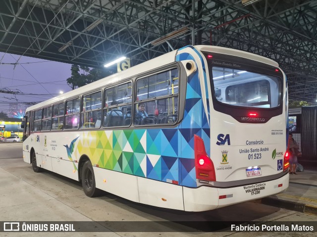 Viação Guaianazes 01 523 na cidade de Santo André, São Paulo, Brasil, por Fabrício Portella Matos. Número da foto: #12555427.