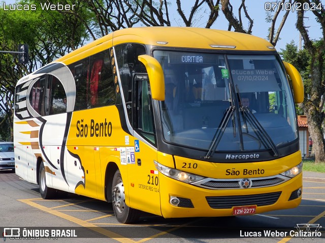Expresso São Bento 210 na cidade de Curitiba, Paraná, Brasil, por Lucas Weber Calizario. Número da foto: #12553826.